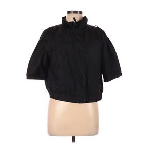 Chico’s black short sleeve windbreaker size 2